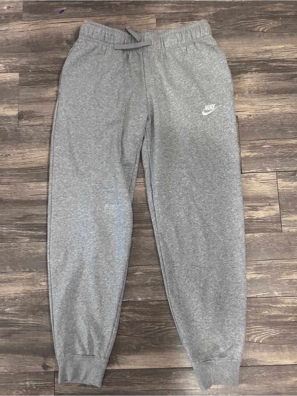 Nike Sportswear Club Fleece Joggers Running Pants Gray Womens Small